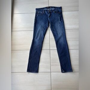 Express Dark Blue Women's Ankle Jeans